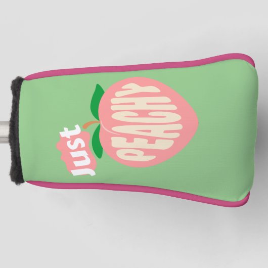 Dames "Just Peachy" Putter Golfheadcover (Voorkant)