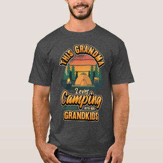 Dames Kampeerhemd Oma houdt van kamperen met haar  T-shirt