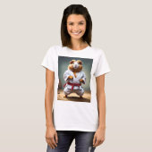 Dames Karate Cavia, Tshirt (Voorkant volledig)