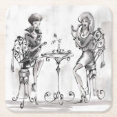 Dames Kartonnen Onderzetters (Voorkant)