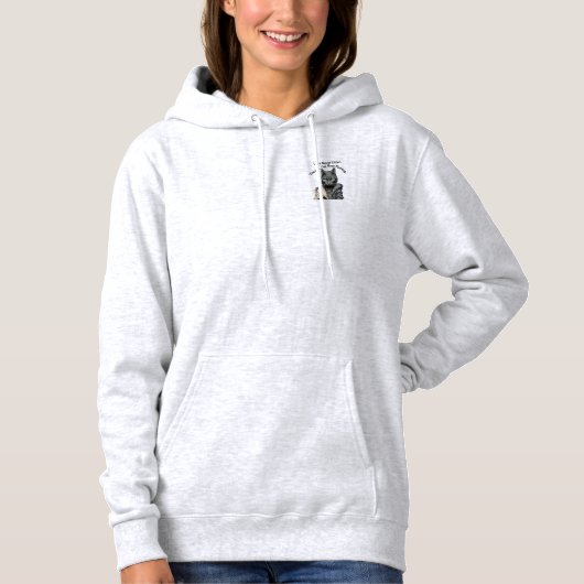 Dames Kat Hooded Sweatshirt (Voorkant)