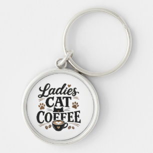 Dames Kat Koffie Sleutelhanger – Cute Kat Liefhebb