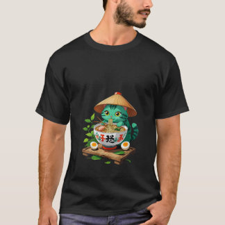 Dames Kat Ramen Japans Grappig Grafisch T-shirt Ka