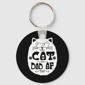 Dames Kat Vader Af T-shirt Vaders Van Katten Verja Sleutelhanger