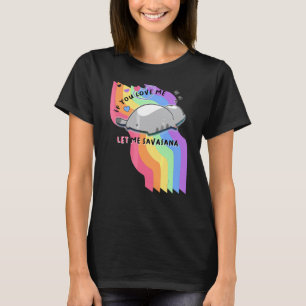 Dames Kat Yoga Als Je Van Me Houdt Laat Me Savasan T-shirt