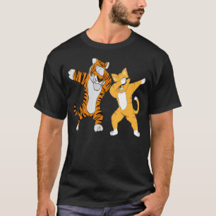 Dames Katten Reflectie Tijger Vrienden  Schattig T-shirt