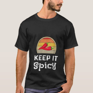 Dames Keep It Spicy Chili Kook Off Grappig Retro C T-shirt