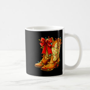 Dames Kerst Coquette Strik Cowgirl Laarzen Wester Koffiemok
