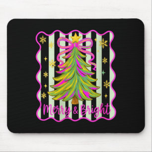 Dames Kerst Crew 2025 Merry and Bright Grappig Muismat