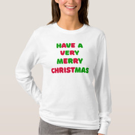 Dames kerst lange mouw T-shirt