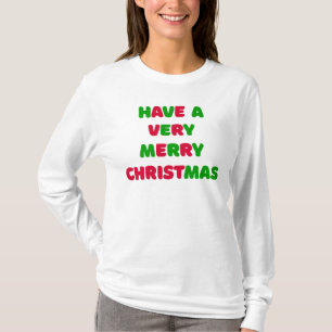 Dames kerst lange mouw T-shirt