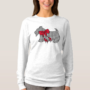 Dames kerst Scottish Terrier top T-shirt