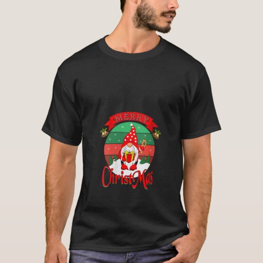 Dames Kerstman Kerstman Tuinkabouter Xm T-shirt (Voorkant)