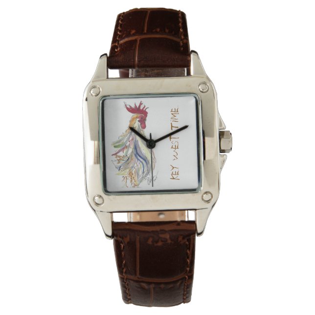 Dames Key West Rooster Horloge (Voorkant)