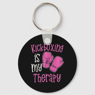 Dames Kickboksen Is Mijn Therapie Dames Funny Gym Sleutelhanger