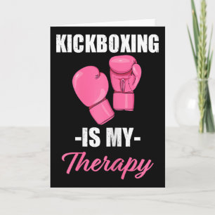 Dames Kickboksen Is Mijn Therapie Geweldig Cadeau  Kaart