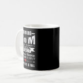 Dames Kickboksen Moeder Kickbokser Grappige Citate Koffiemok (Voorkant links)