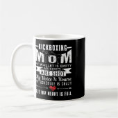 Dames Kickboksen Moeder Kickbokser Grappige Citate Koffiemok (Links)