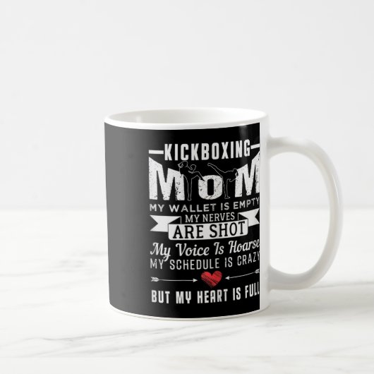 Dames Kickboksen Moeder Kickbokser Grappige Citate Koffiemok (Rechts)