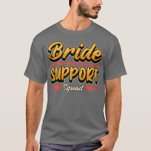 Dames Kippen Nacht Kippen Feest Bruid ondersteunin T-shirt