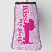 Dames Kiss Mijn Putt Cheeky Golf Head Dachshund Golfheadcover (Draai 90)