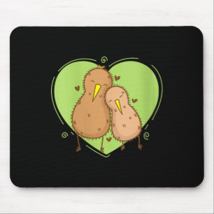 Dames Kiwi-vogel is verliefd Kiwi-fruit Dier Muismat