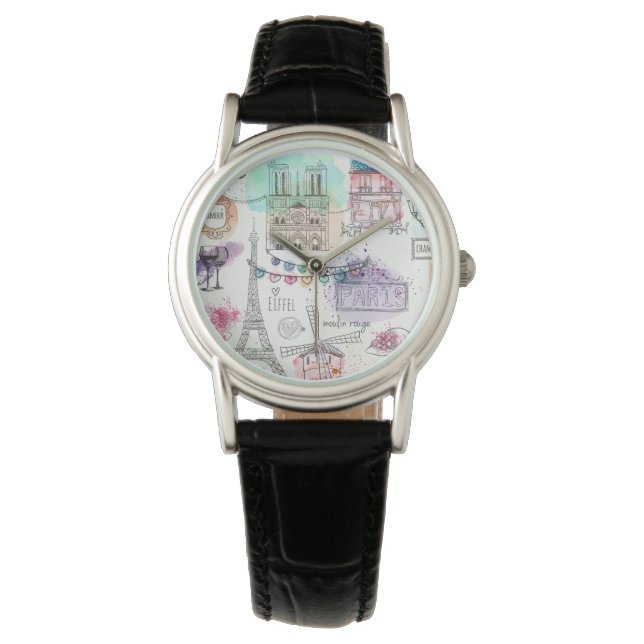 Dames Klassiek Horloge/Parijs Horloge (Voorkant)