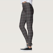 Dames klassieke grijze geruite legging broek (Links)