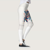 Dames Kleurrijke Abstracte Patroon Leggings (Rechts)