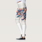 Dames Kleurrijke Abstracte Patroon Leggings (Links)