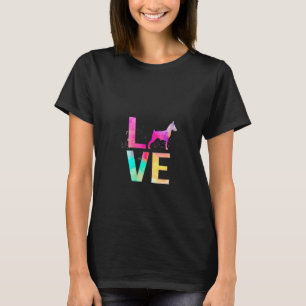 Dames Kleurrijke Dobermann Pinscher Hond Moeder Do T-shirt