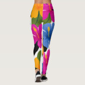Dames Kleurrijke Patroon Leggings – Levendig (Achterkant)