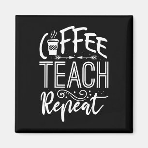 Dames Koffie Lesgeven Herhalen Docent Grappig Cafe Magneet