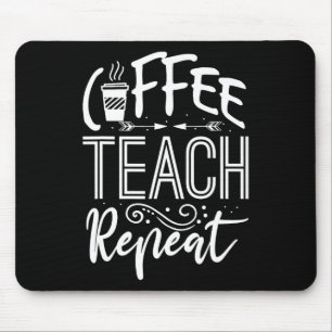 Dames Koffie Lesgeven Herhalen Leraar Grappig Cafe Muismat