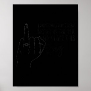 Dames koken niet, schonen niet, schattige grappige poster