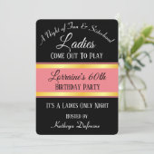 "Dames komen uit het spel" Birthday Kaart (Staand voorkant)