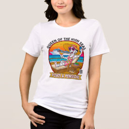 Dames Koningin van de Hoogzee - Voorprint Tri-Blend Shirt