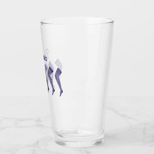  dames kousen gepersonaliseerd glas (Links)