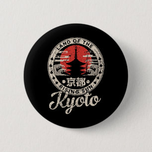Dames Kyoto Japan Pagode Retro Zon Vintage Kyoto Ronde Button 5,7 Cm