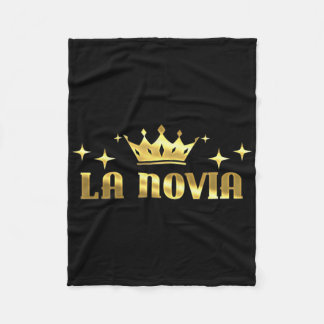 Dames La Novia Bruid Bachelorette Feest Bruidsmeis Fleece Deken