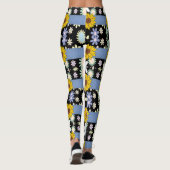 Dames lange bloemenleggings leggings (Achterkant)