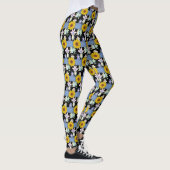 Dames lange bloemenleggings leggings (Rechts)