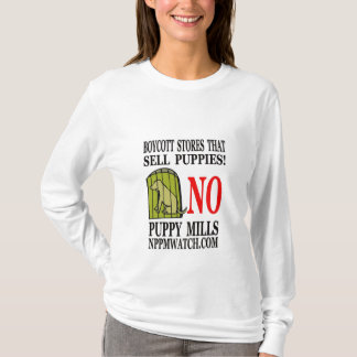 Dames lange hoes Geen puppy Mills T-Shirt