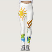 dames lange leggings (Voorkant)