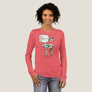 Dames Lange Mouw Santa Acroniem T-shirt