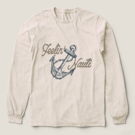 Dames lange mouwen Feelin' Nauti scheepsoverhemd Tri-Blend Shirt