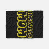 Dames Lax Moeder Moederdag Lacrosse Moeder Fleece Deken (Voorkant (Horizontaal))