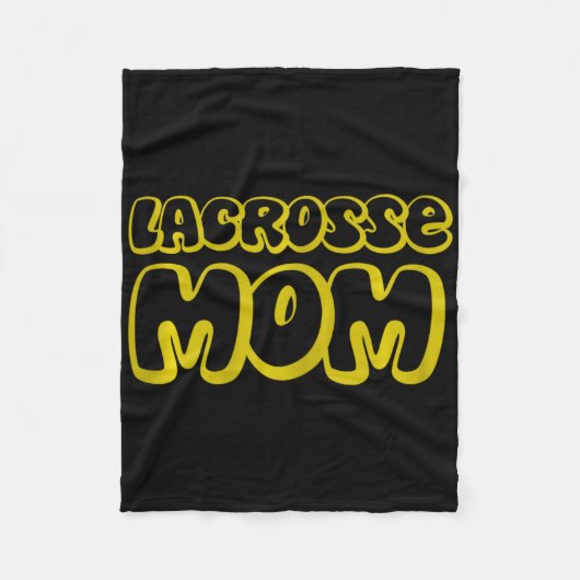 Dames Lax Moeder Moederdag Lacrosse Moeder Fleece Deken (Voorkant)