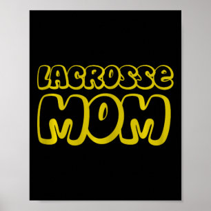 Dames Lax Moeder Moederdag Lacrosse Moeder Poster
