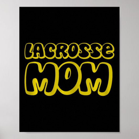 Dames Lax Moeder Moederdag Lacrosse Moeder Poster (Voorkant)